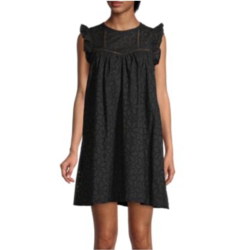 Madewell Solid-Hued Eyelet Dress